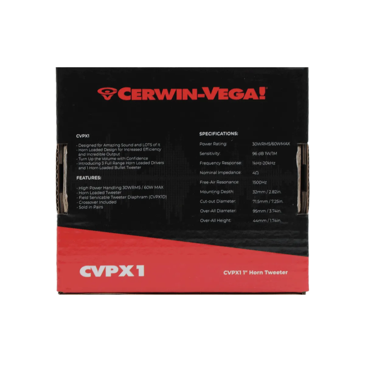 CVPX1 - 1" Bullet Horn Tweeter