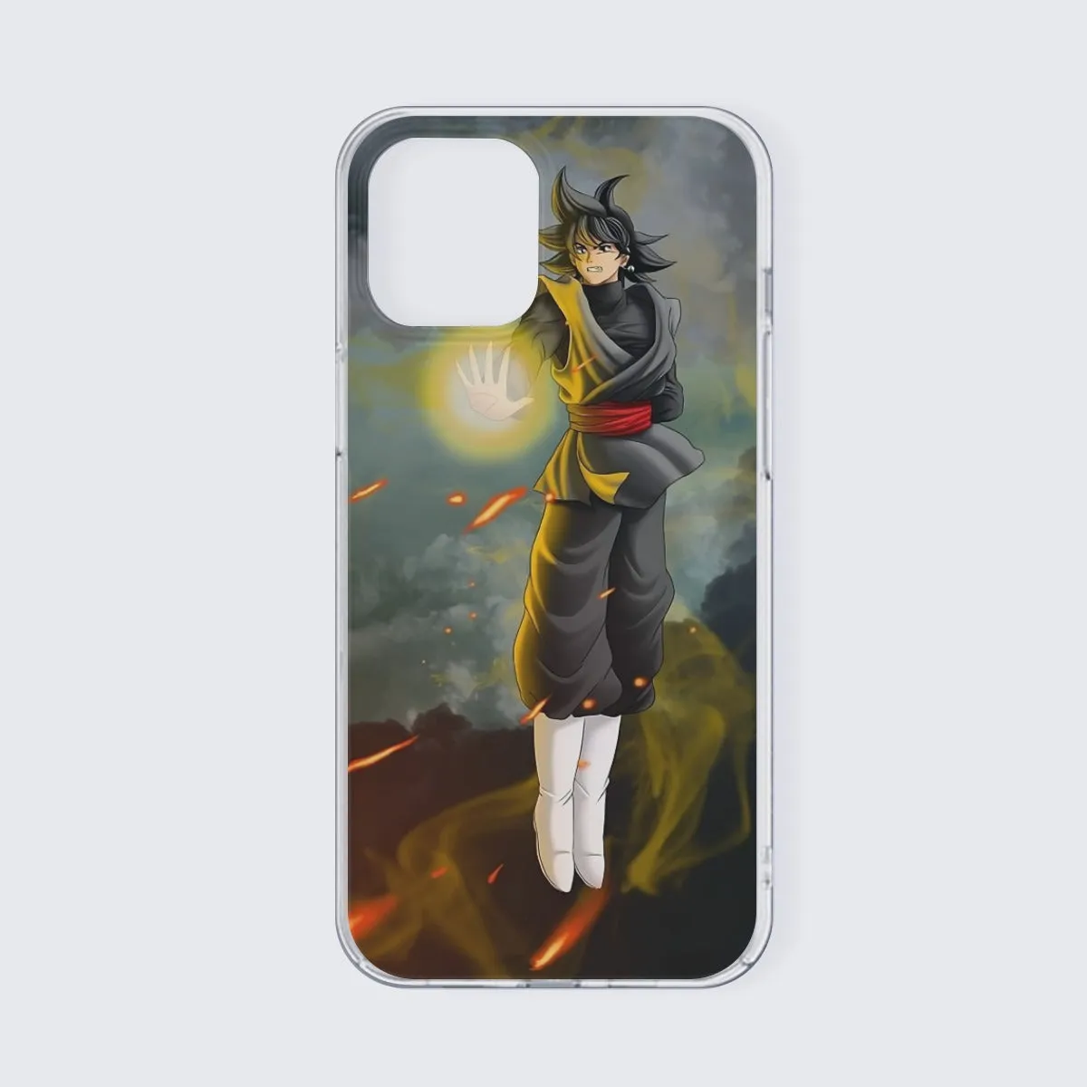 DBZ Goku Black Zamasu Potara Fusion Realistic Drawing Style Cool iPhone 13 Case