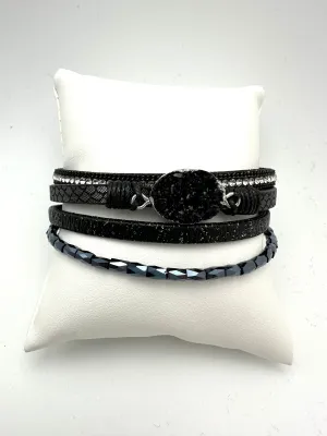 Drusy Magnetic Multistrand Bracelet