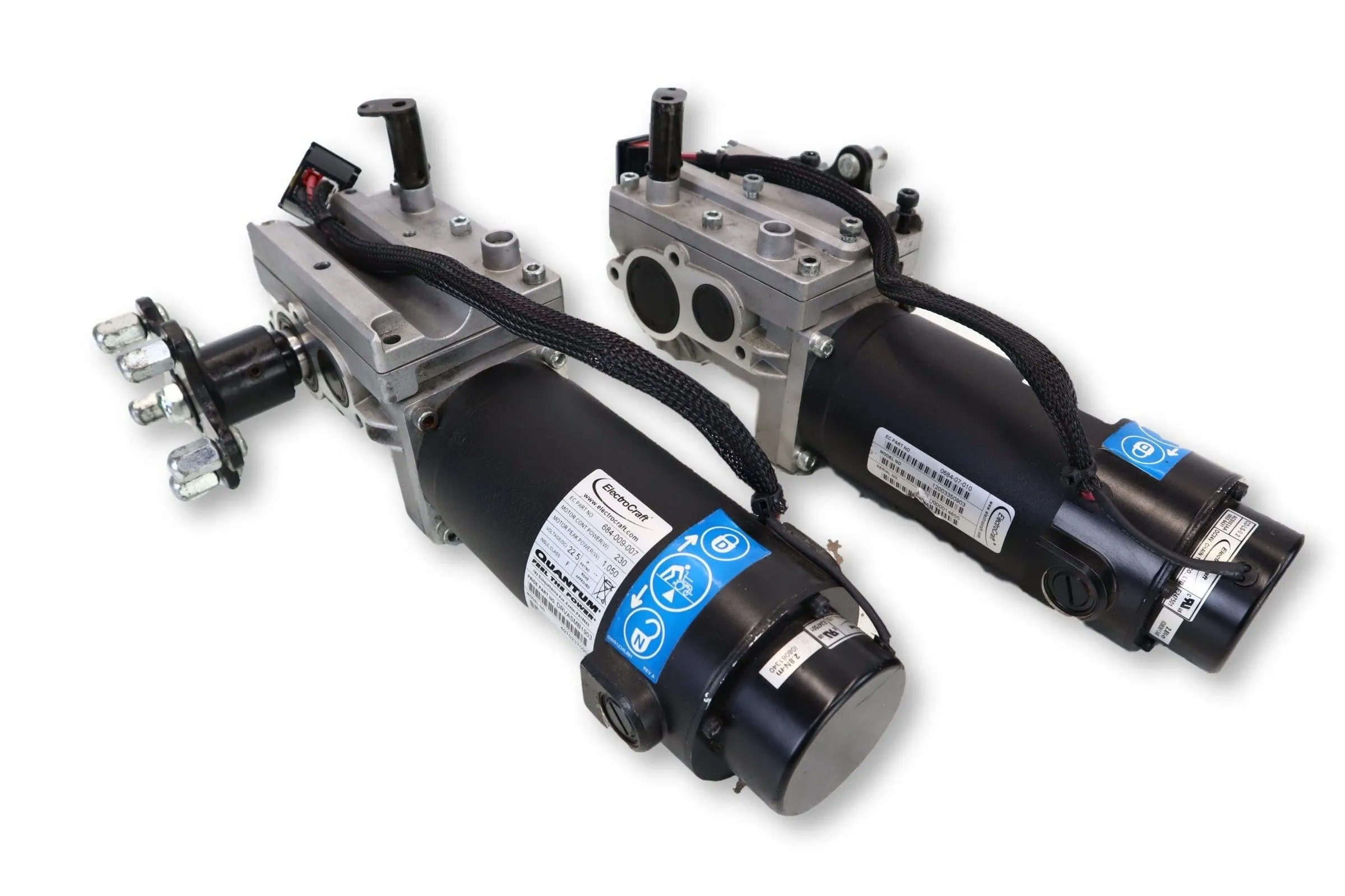 ElectroCraft Motors For Pride Quantum 600 Series, Quantum 640, Quantum 610, Quantum R-4000 Power Chairs | DRVASMB1903 | DRVASMB1904