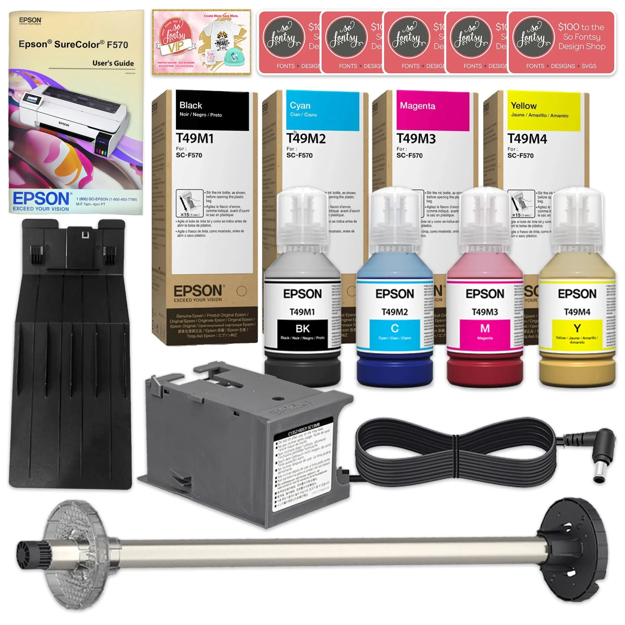 Epson SureColor F570 LITE 24" Dye Sublimation Printer w/ 7-in-1 Tumbler Press