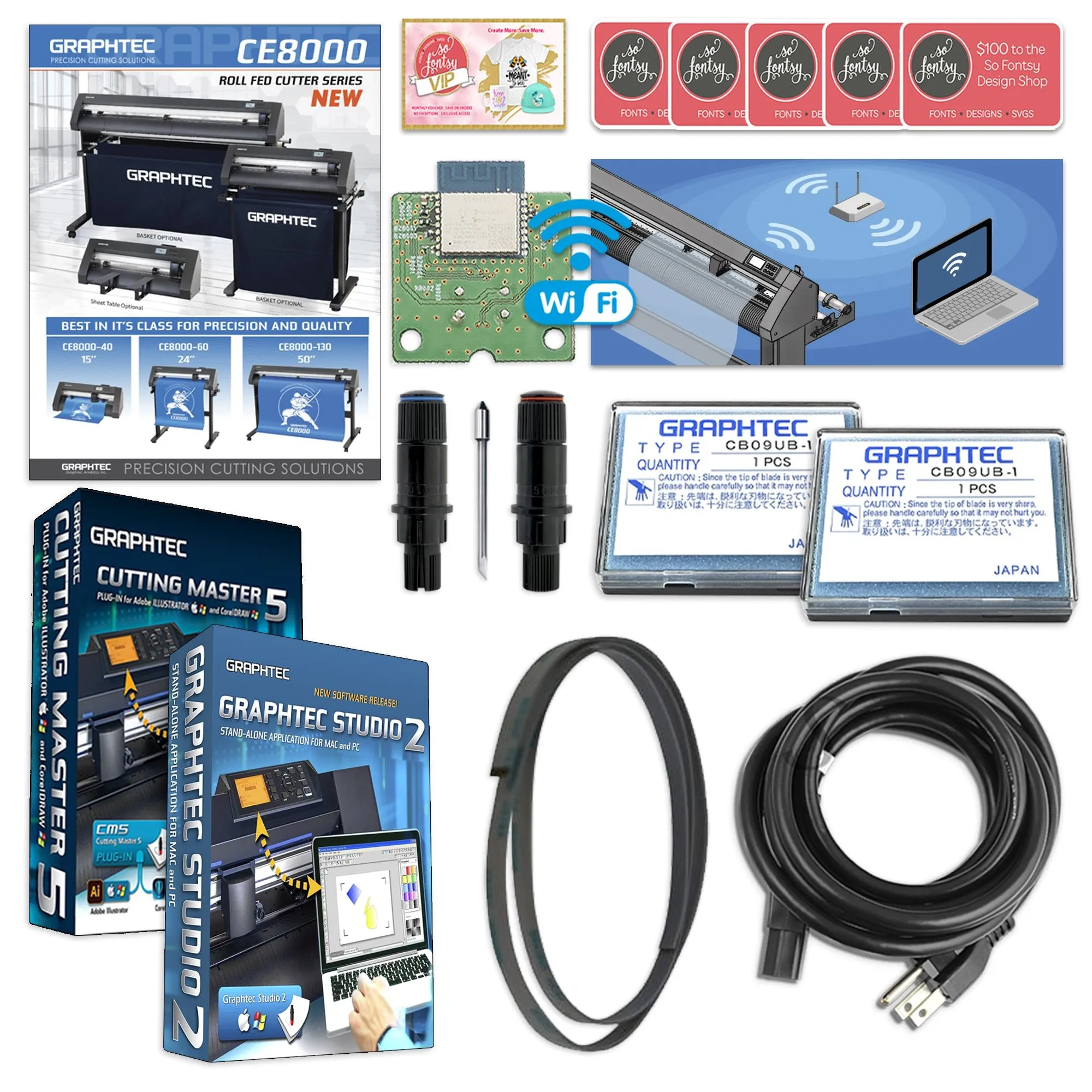 Epson SureColor F570 LITE 24" Sublimation Printer & Graphtec CE8000-60 Cutter