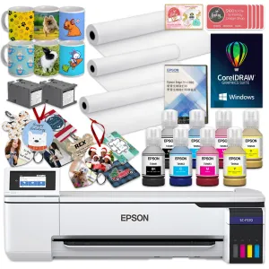 Epson SureColor PRO F570 Desktop 24" Sublimation Printer Bundle with CorelDRAW