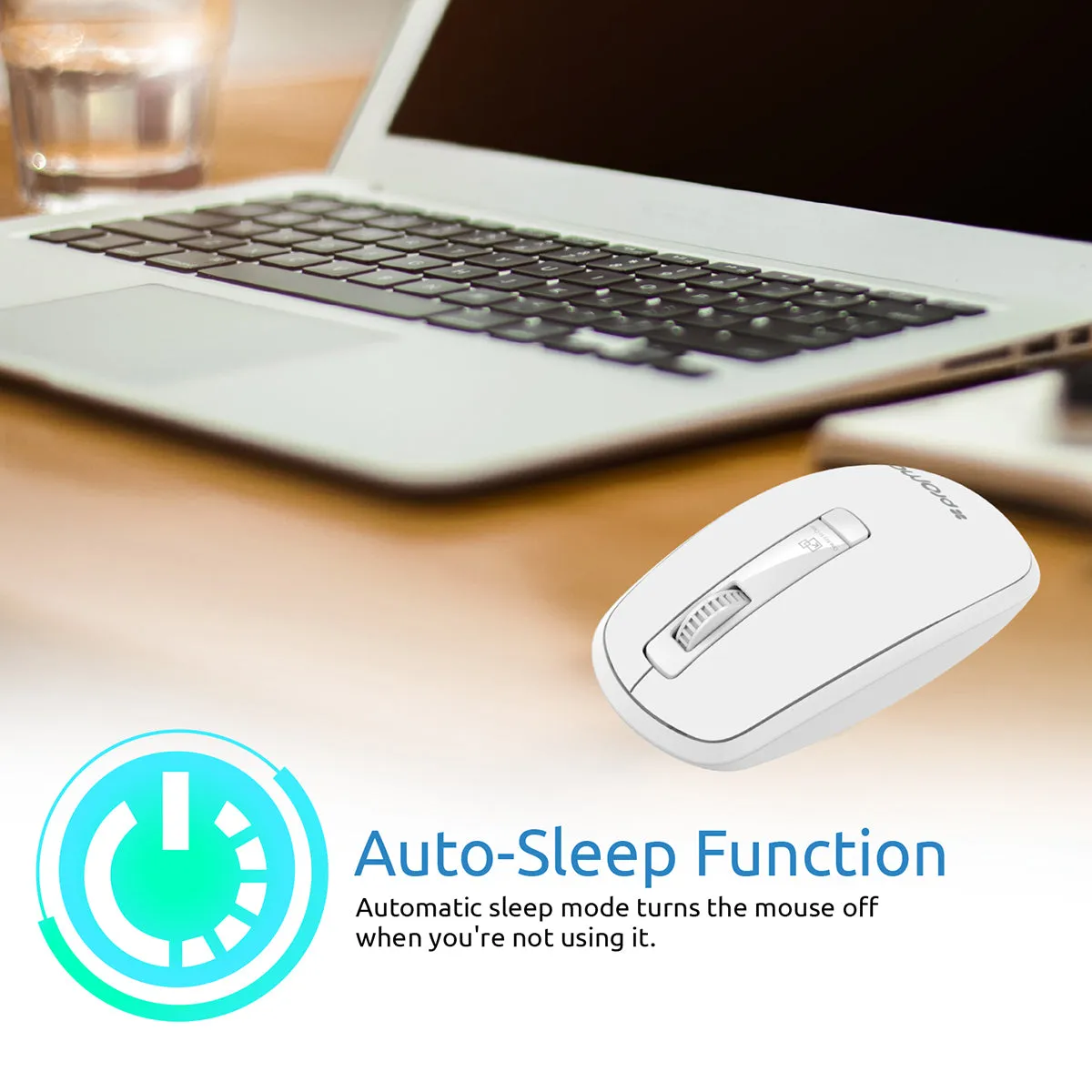 Ergonomically Designed Wireless Optical Mouse With Precision Scrolling