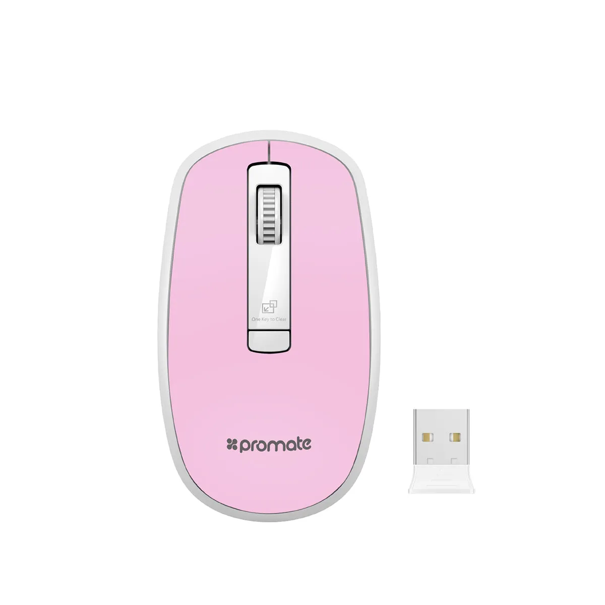 Ergonomically Designed Wireless Optical Mouse With Precision Scrolling