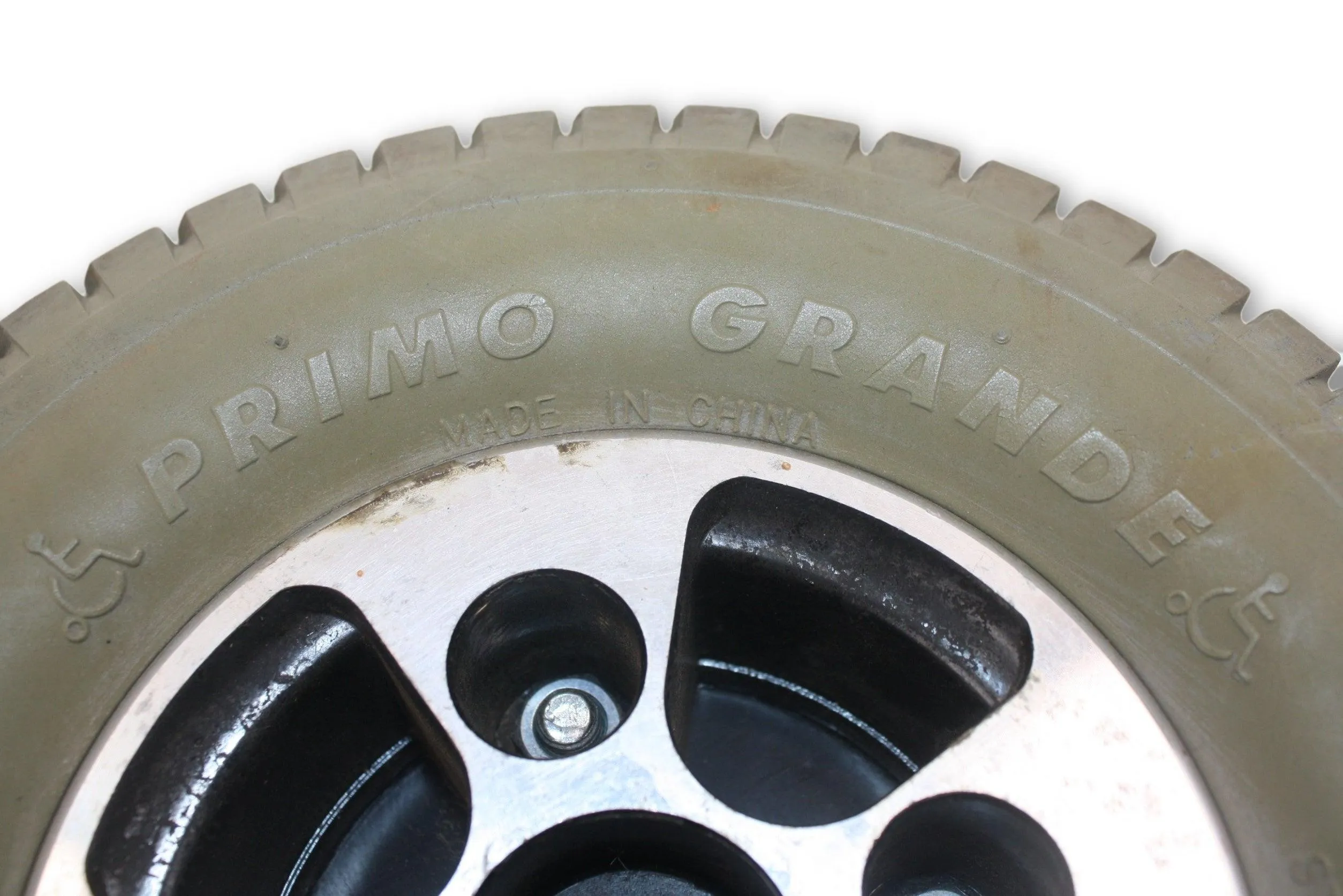Flat-Free Drive Wheels for Hoveround MPV4, MPV5 Power Chairs | Primo Grande | 9" x 4" Inch