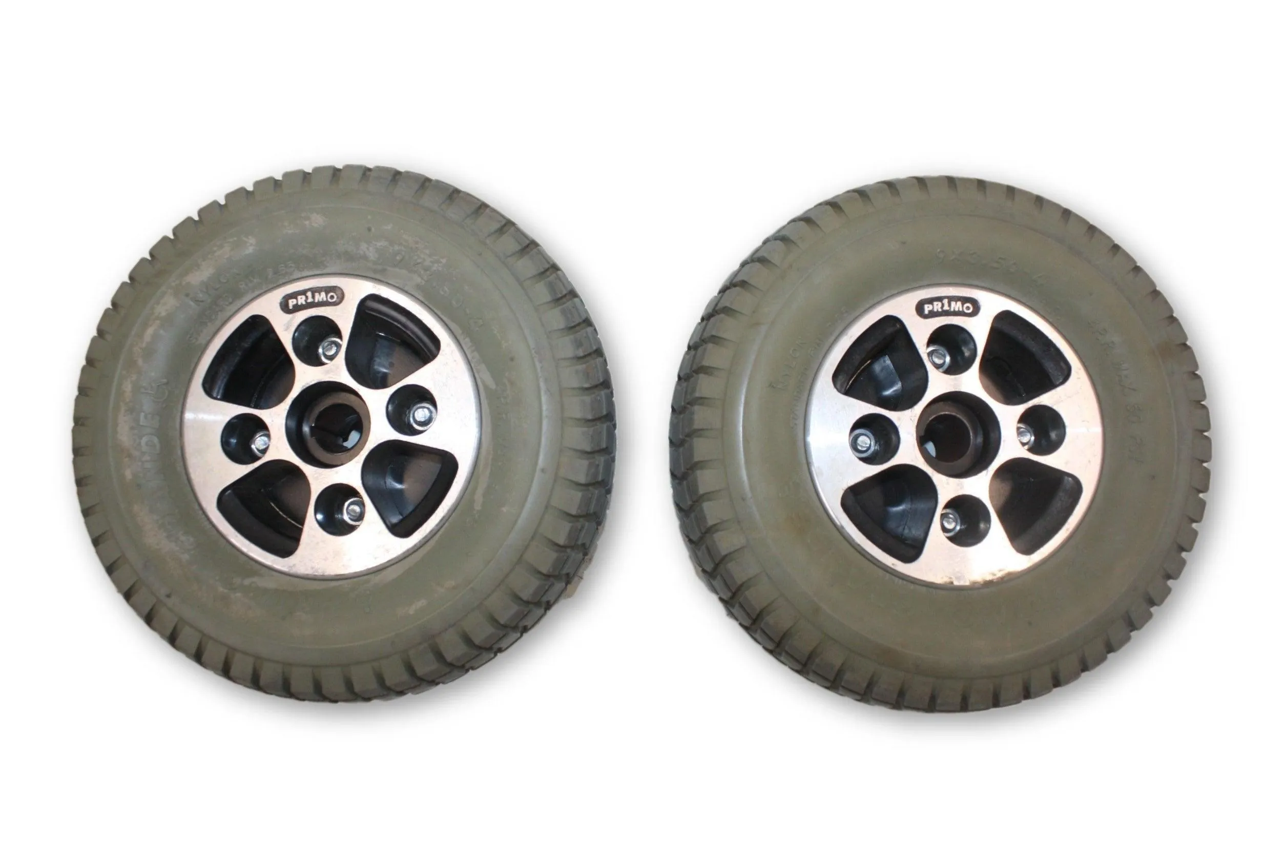 Flat-Free Drive Wheels for Hoveround MPV4, MPV5 Power Chairs | Primo Grande | 9" x 4" Inch