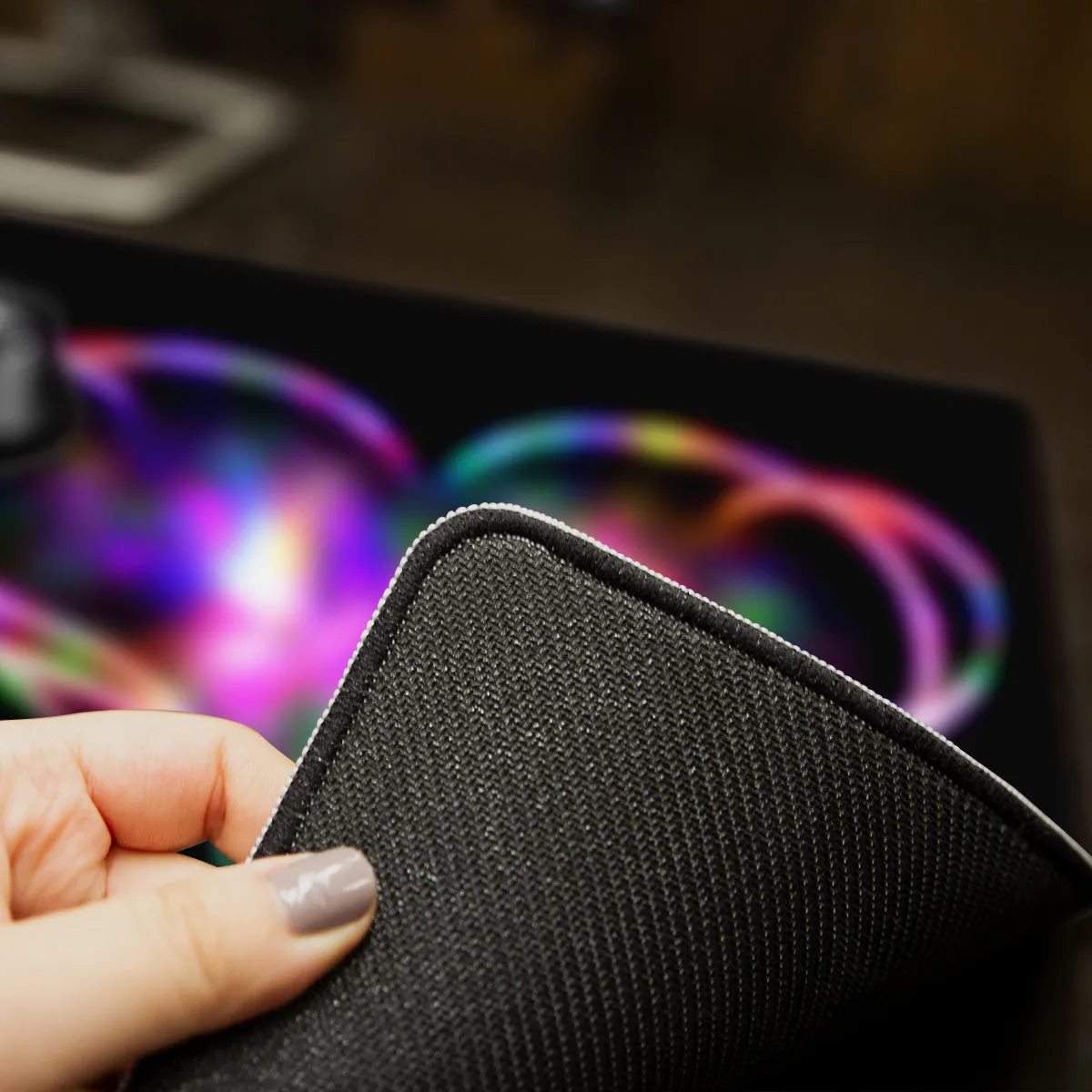 Glowing Magic Heart Mousepad