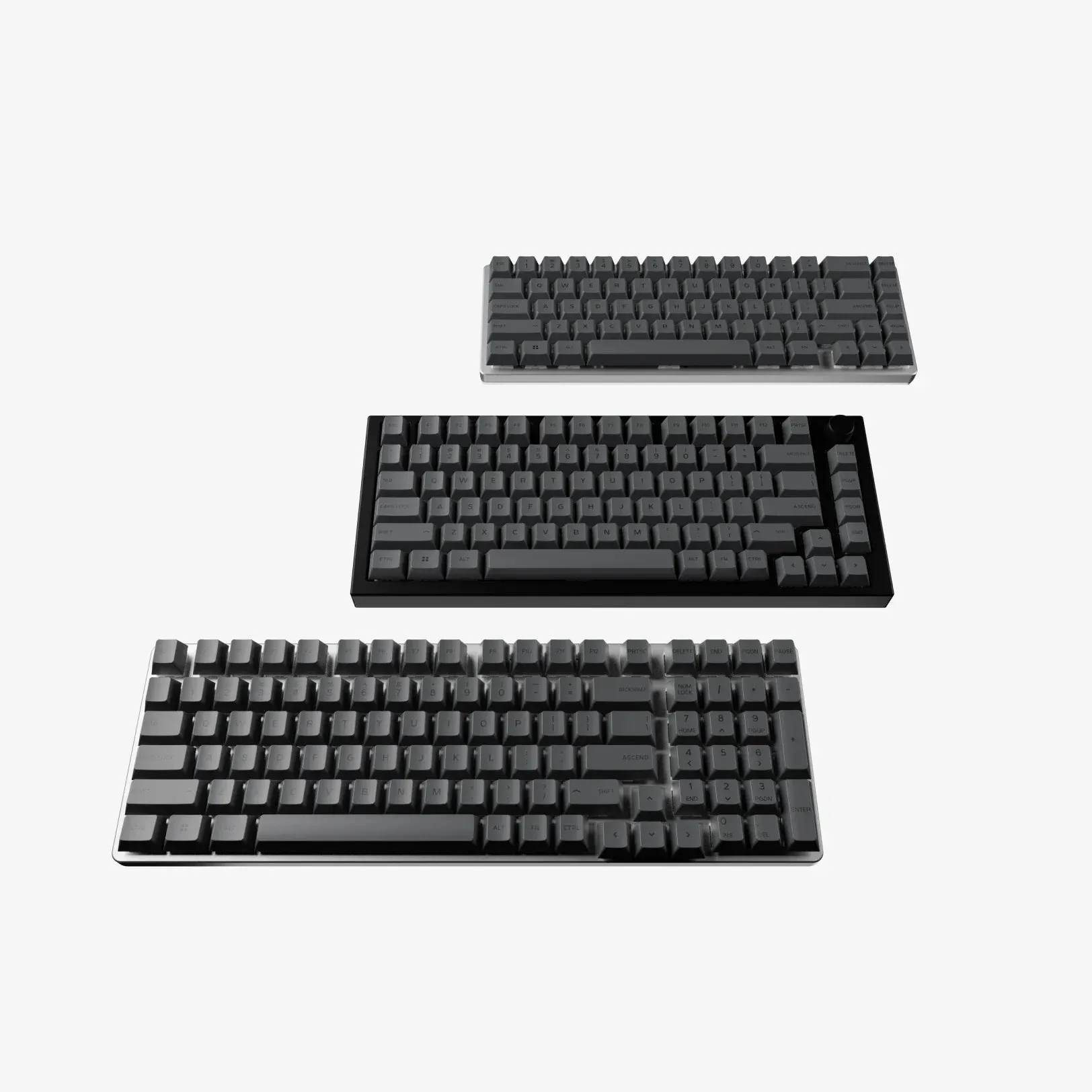 GPBT Black Ash V1 Dye Sublimated Keycaps