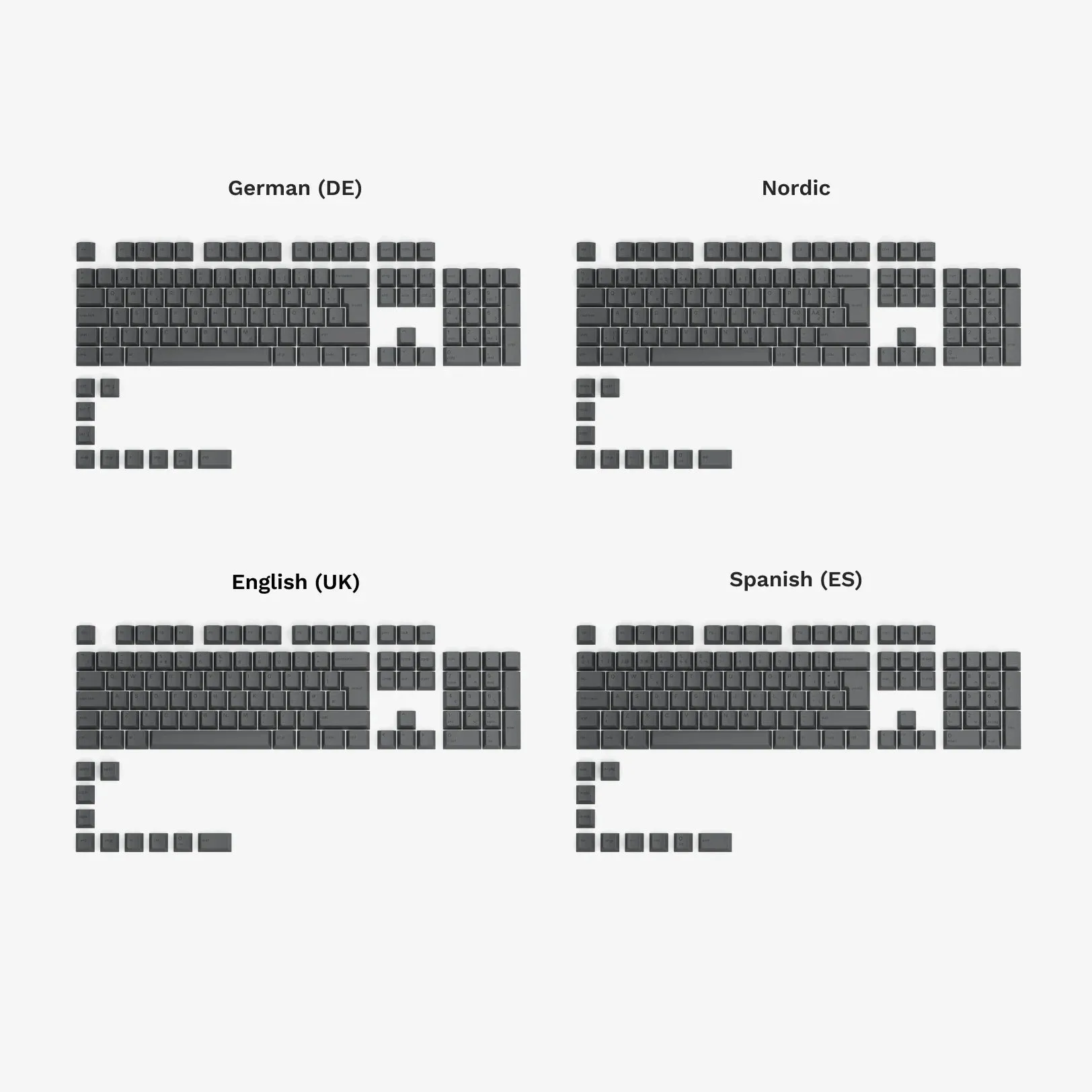 GPBT Black Ash V1 Dye Sublimated Keycaps