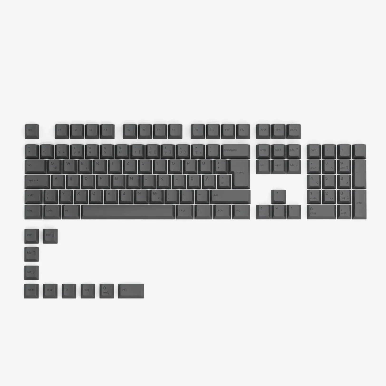 GPBT Black Ash V1 Dye Sublimated Keycaps