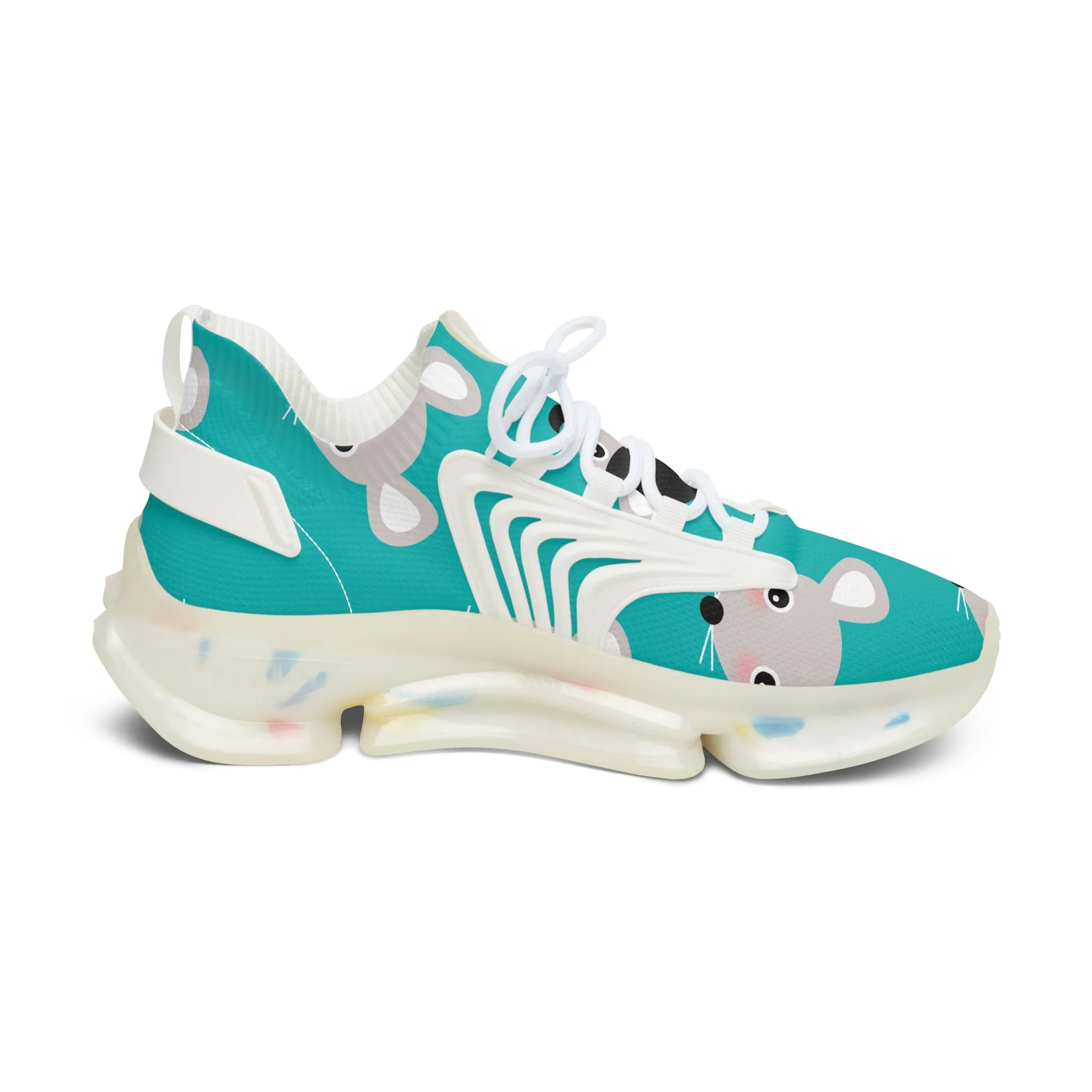 Grey Mice Women's Mesh Sneakers