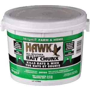*In Store Only* Motomco Hawk Bait Chunks KILLS RATS AND MICE 0.8kg