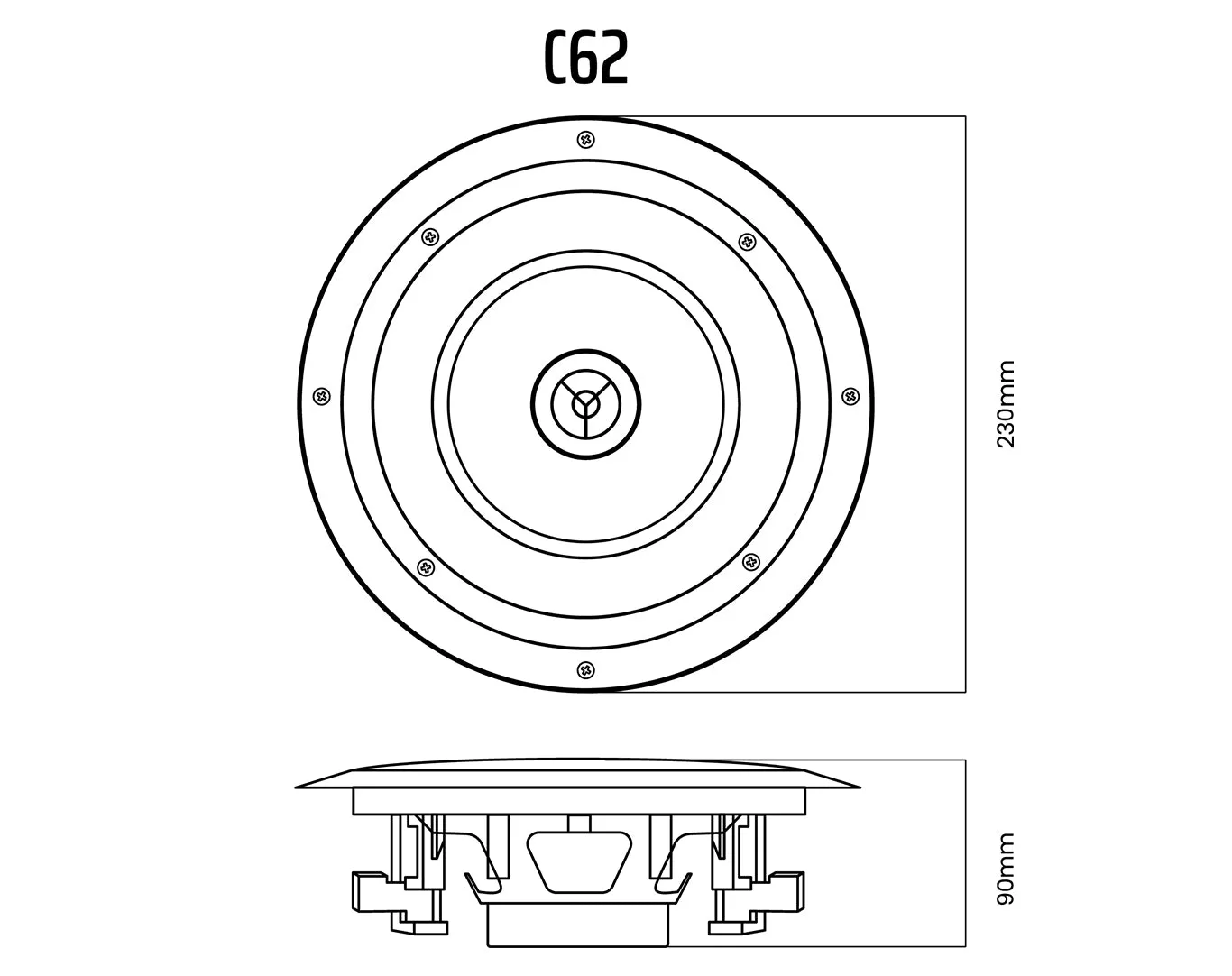 Indoor Outdoor Speaker Package with Amplifier 176C 4xC62 2xWTP660