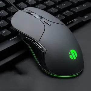 Inphic PB1 Business Office Mute Macro Definition Gaming Wired Mouse, Cable Length: 1.5m