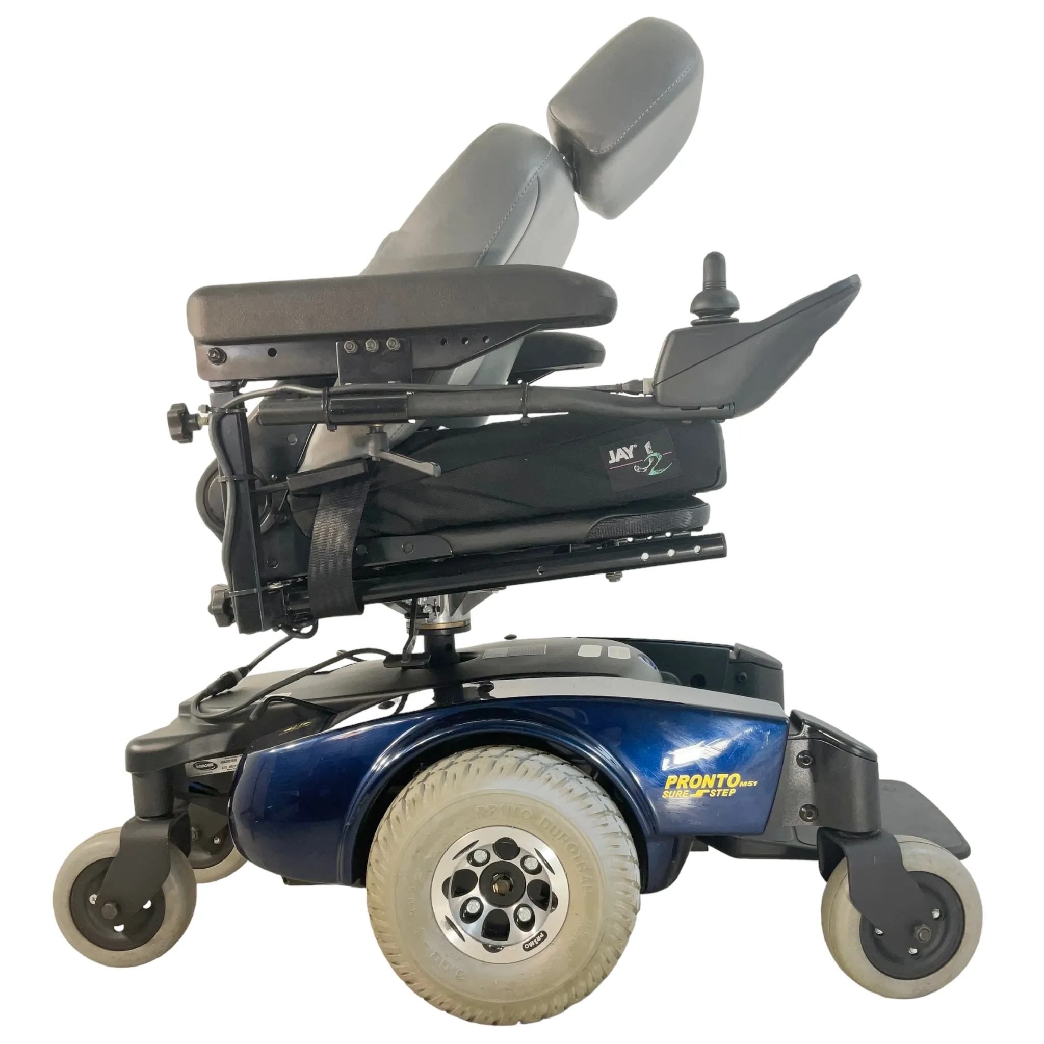 Invacare Pronto M51 Electric Wheelchair | 17" x 18" Seat | Foldable Seat, Rear Pouch