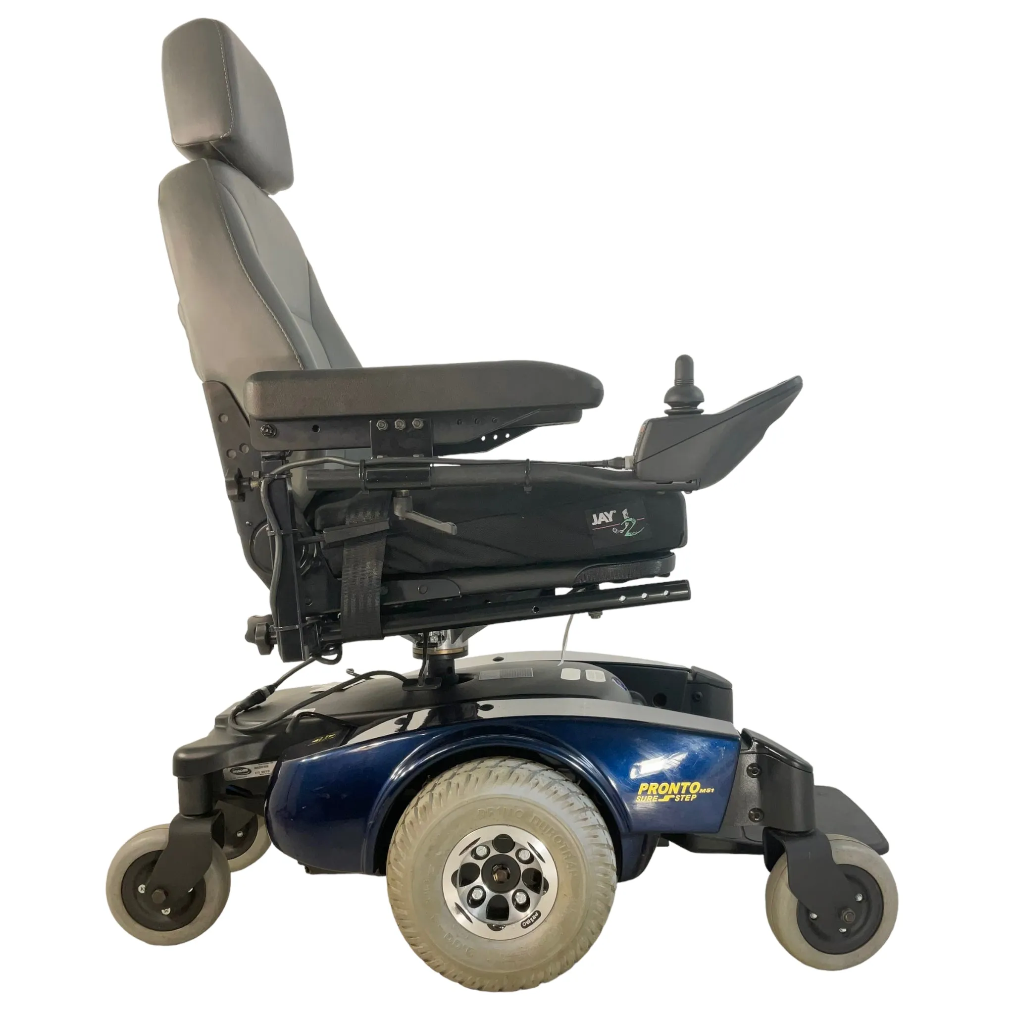 Invacare Pronto M51 Electric Wheelchair | 17" x 18" Seat | Foldable Seat, Rear Pouch