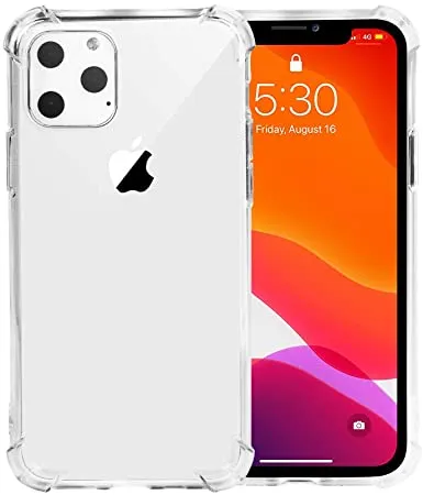 iPhone 11 PRO MAX 6.5 Clear Gel TPU Anti Burst Case Protection Slim Armour