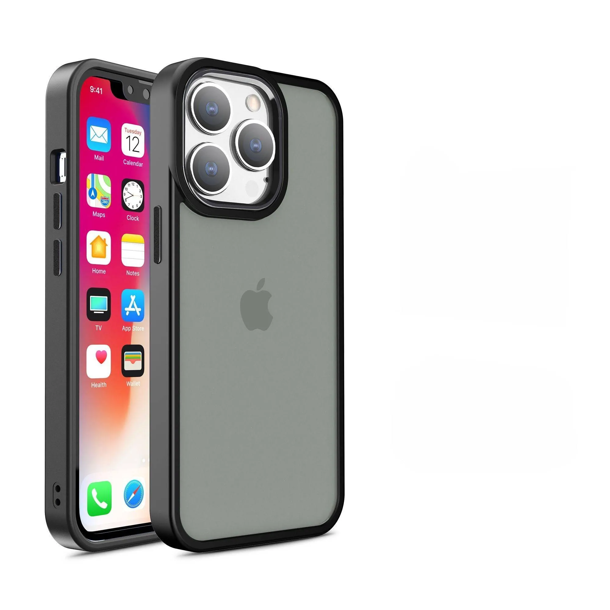 iPhone 13 Pro Matte Case Smart Shield-Black