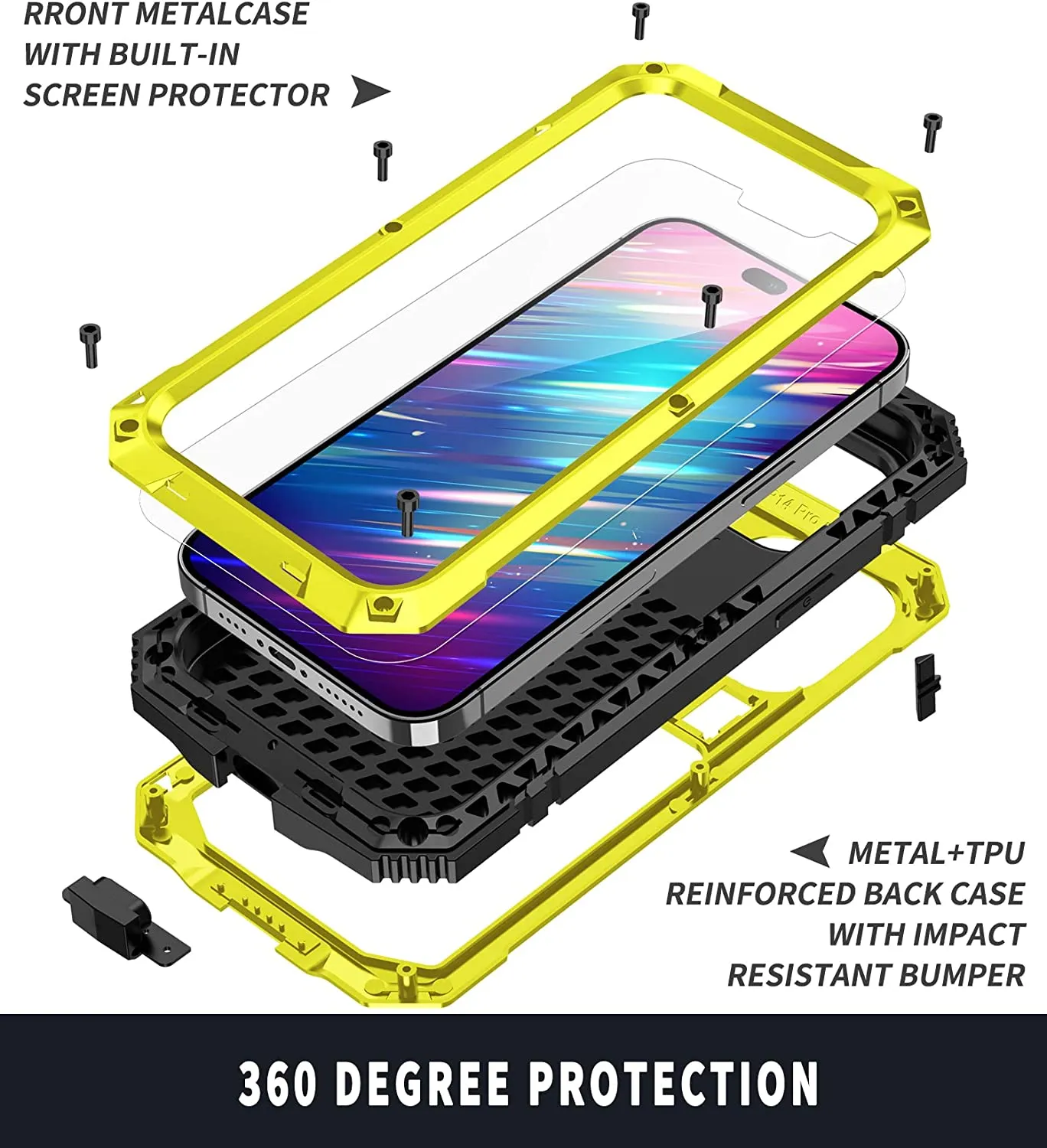 iPhone 16 Metal Case with Kickstand | iPhone 16 Aluminum Case