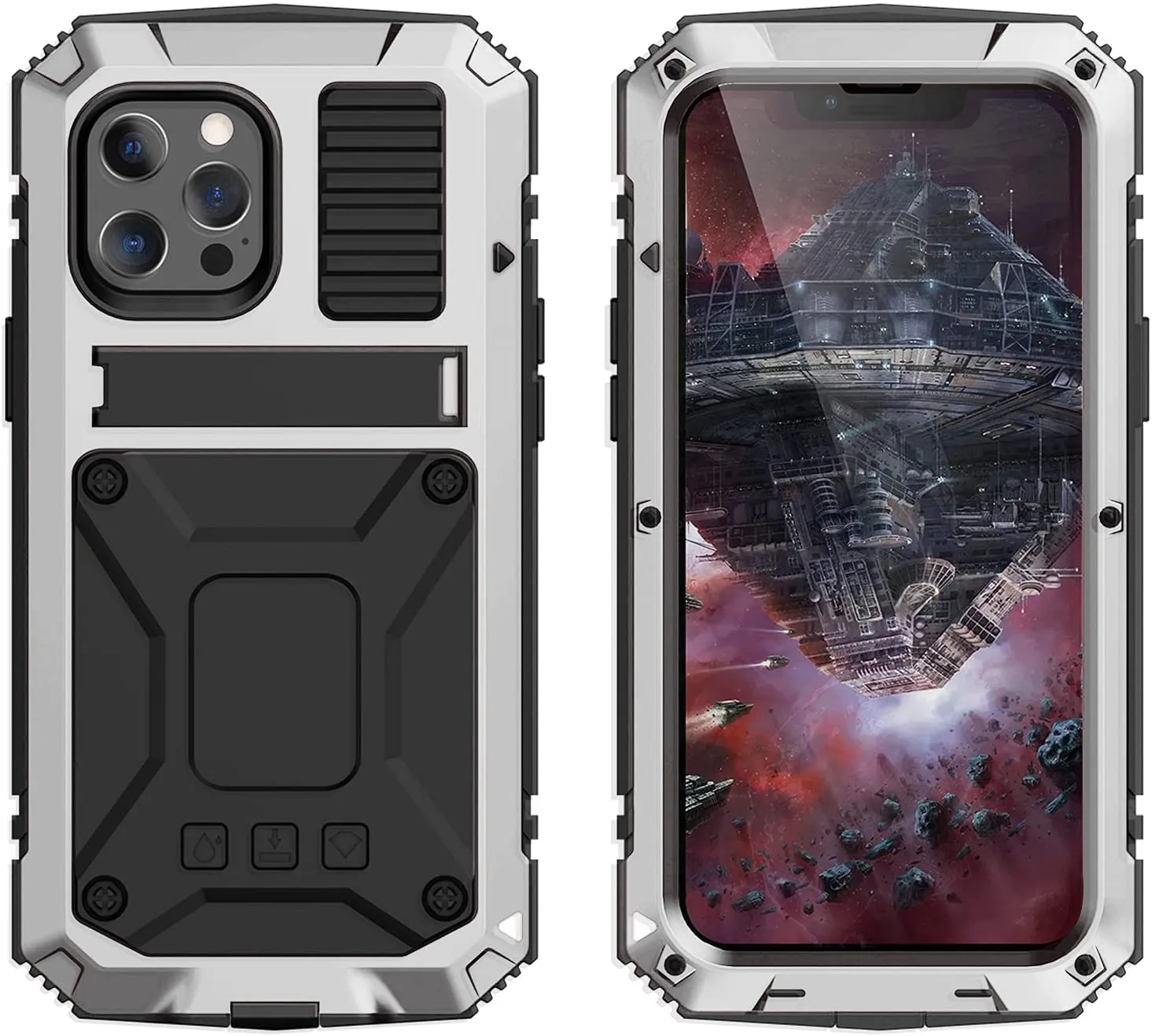 iPhone 16 Metal Case with Kickstand | iPhone 16 Aluminum Case