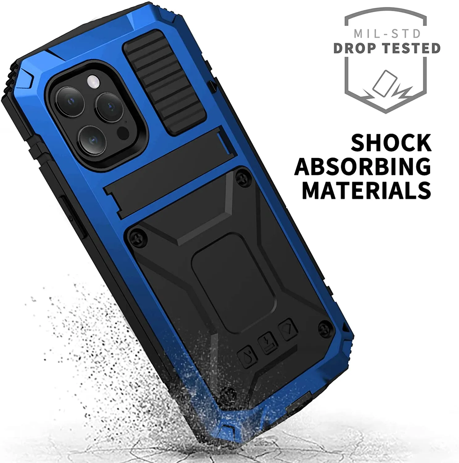iPhone 16 Metal Case with Kickstand | iPhone 16 Aluminum Case