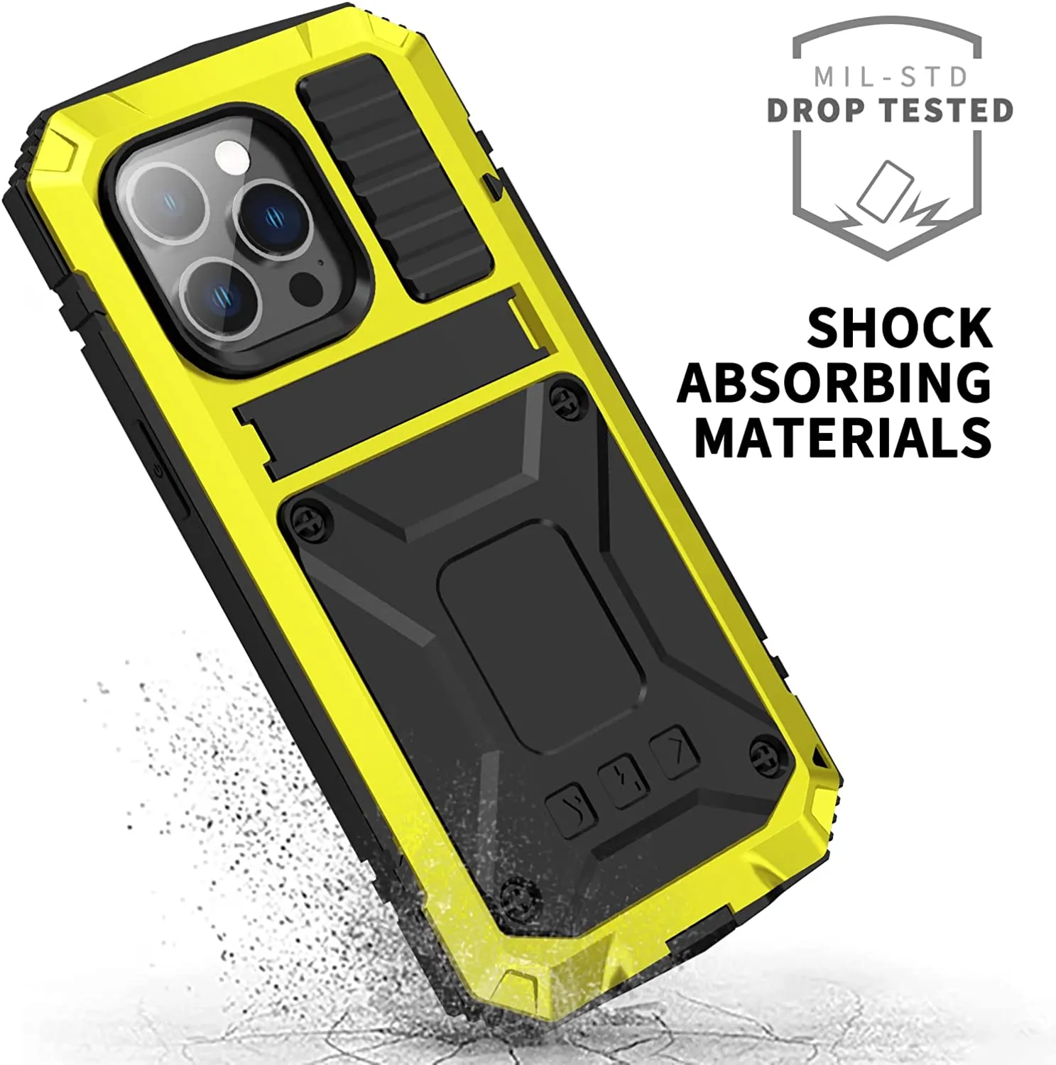 iPhone 16 Metal Case with Kickstand | iPhone 16 Aluminum Case