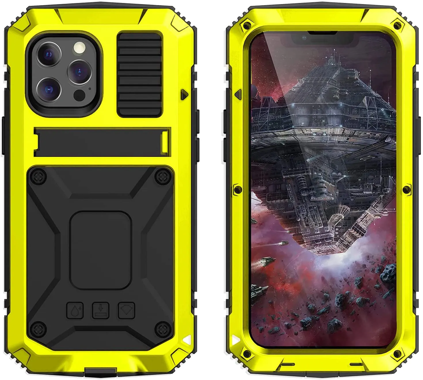 iPhone 16 Metal Case with Kickstand | iPhone 16 Aluminum Case