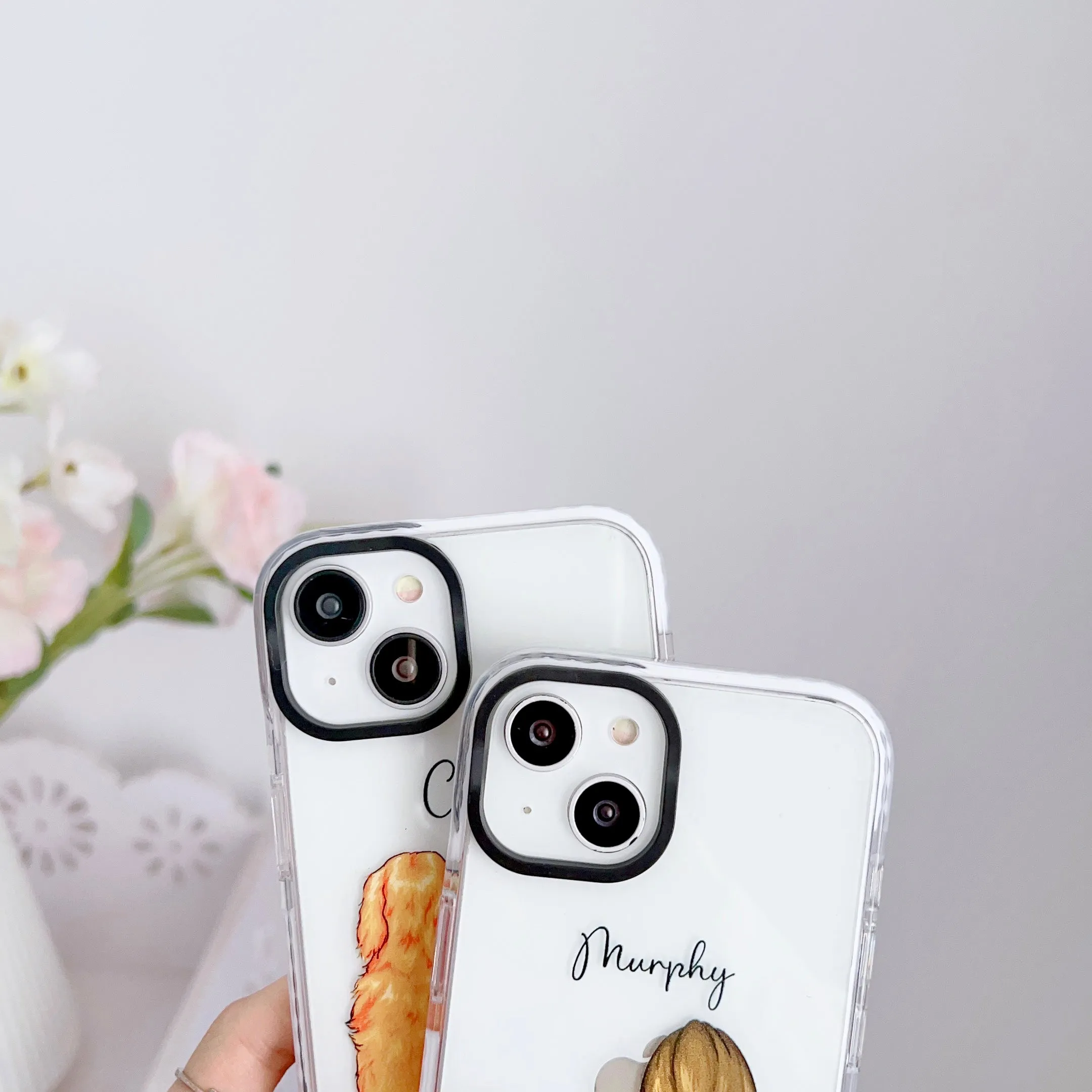iPhone Impact Proof Customised Silicon Case ( A Girl With Dog )