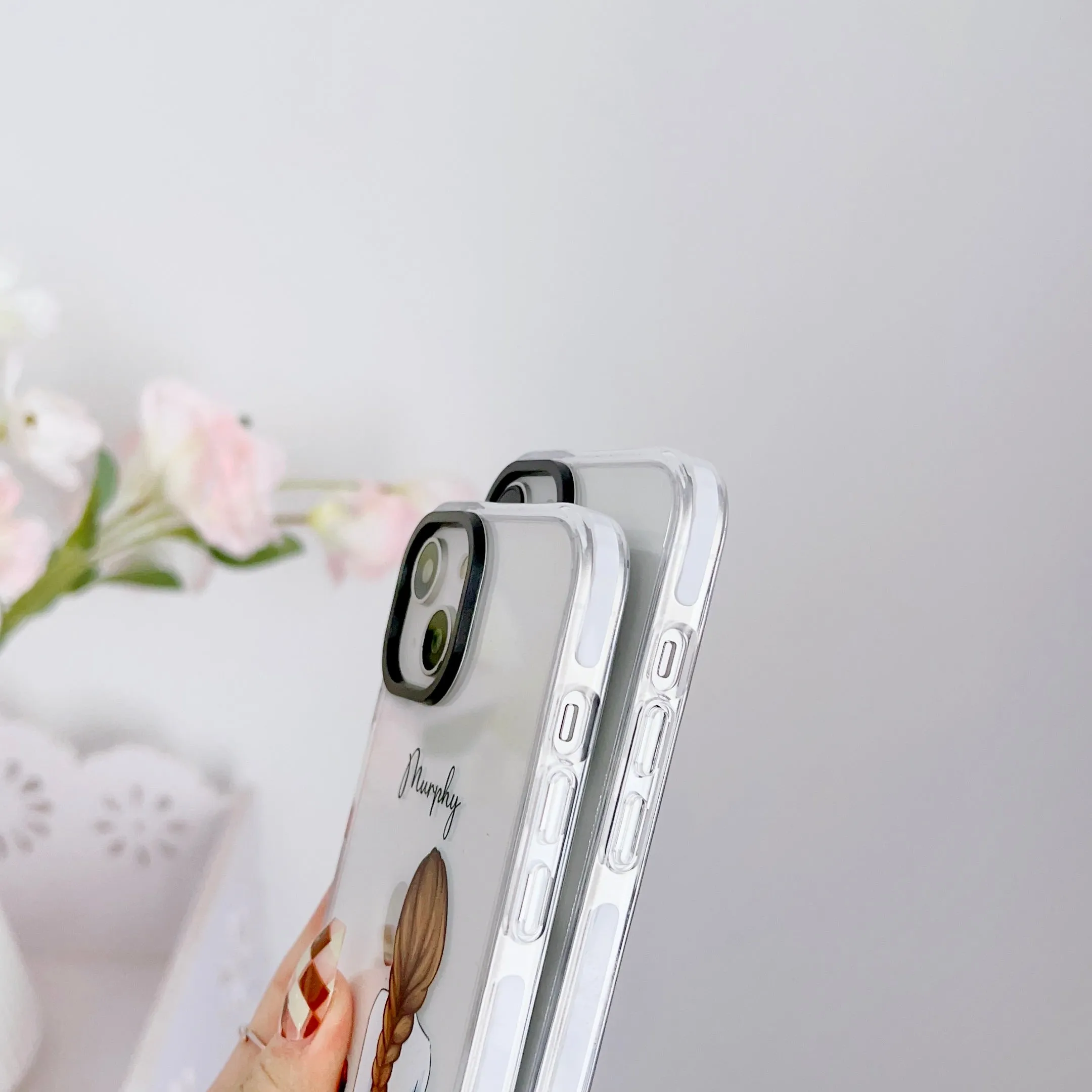iPhone Impact Proof Customised Silicon Case ( A Girl With Dog )