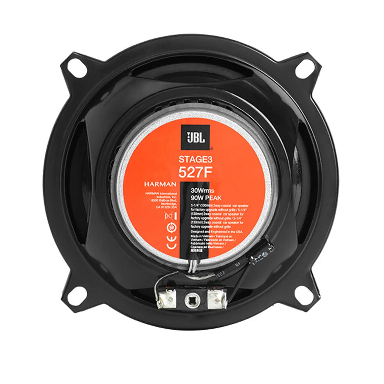 JBL Stage 3527F 5.25” Two-Way Car Audio Speaker No Grill (Pair)