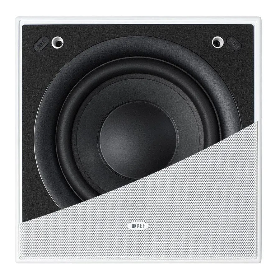 KEF CI200QSB-THX (PAIR) In-Wall Subwoofer , Certified To Thx Ultra2 And Thx Select2 Standards, 100Hz