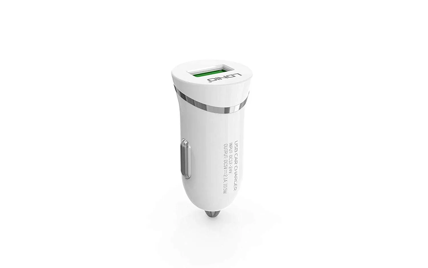 LDNIO Fast Car Charger DL-C12 5V 2.1A Single USB Charger With Android Cable - Compatible with iPhone USB Charging Cable