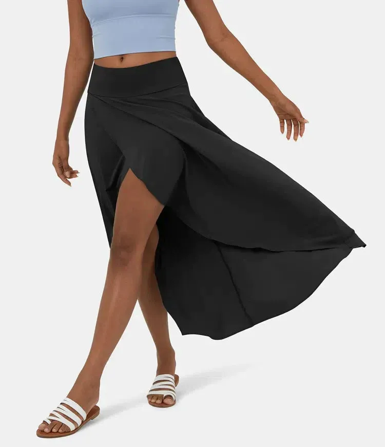 MELANIE - MIDI SKIRT WITH HIGH WAIST