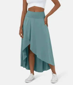 MELANIE - MIDI SKIRT WITH HIGH WAIST