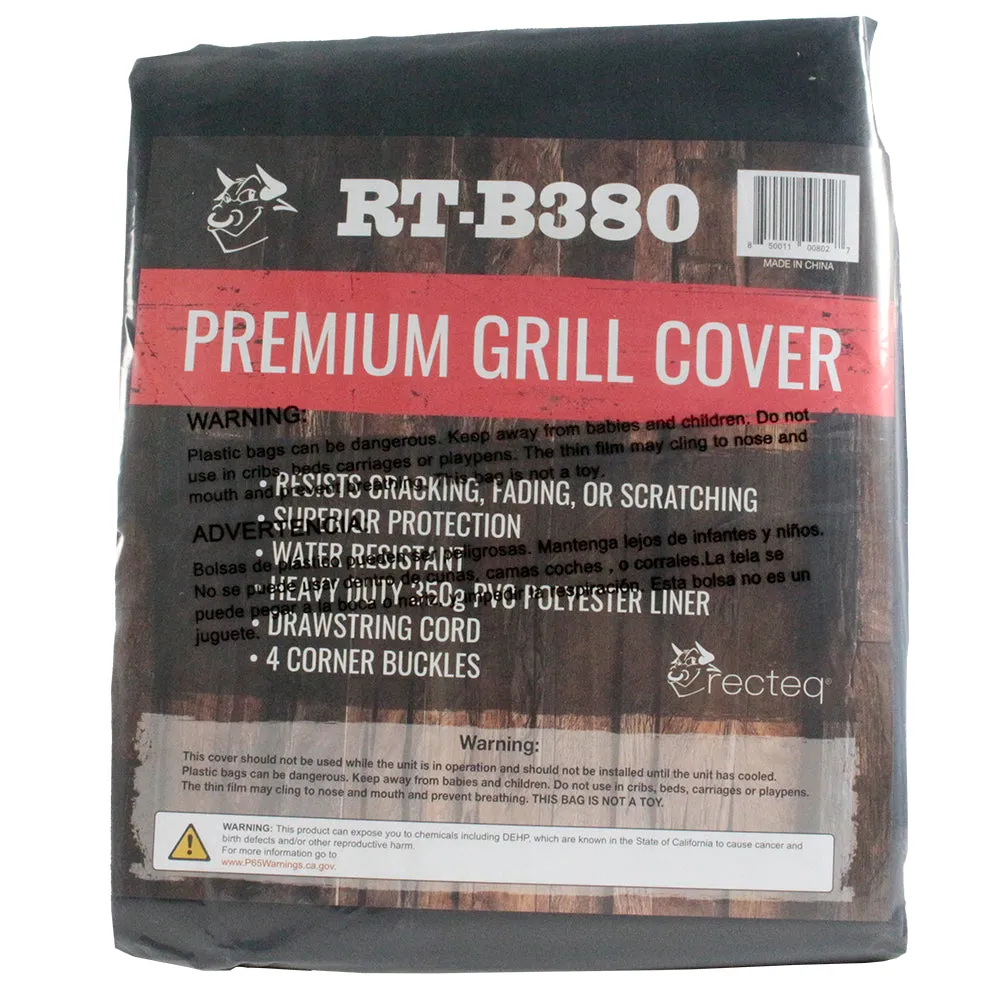 Recteq Bullseye RT-380/RT-380X Grill Cover Black Water Resistant 350g PVC Outer