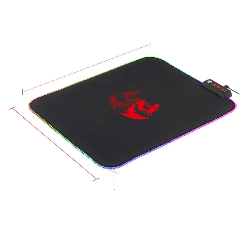 Redragon Pluto Rgb Gaming Mouse Pad 330X260X3Mm