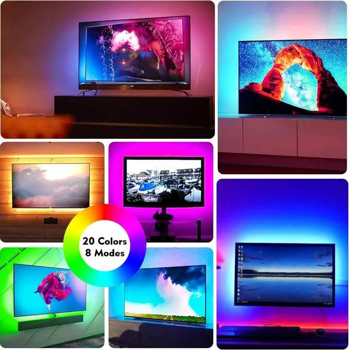 RGB المزاج السحري تغيير اللون الموسيقى متزامنة . RGB Magic Mood Color Changing Music Synchronized
