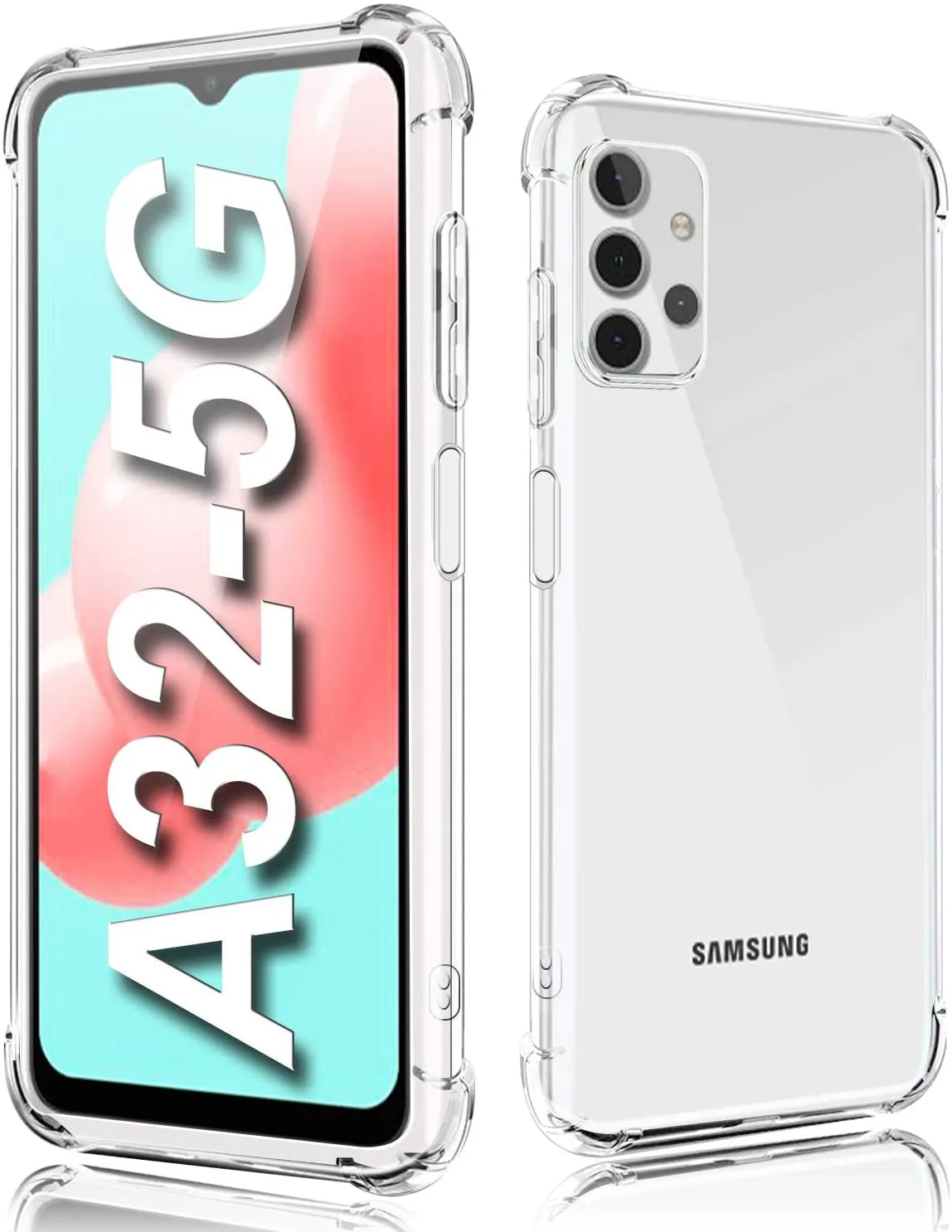 Samsung Galaxy A35 Gel Bumper Rugged Cover - Transparent Clear