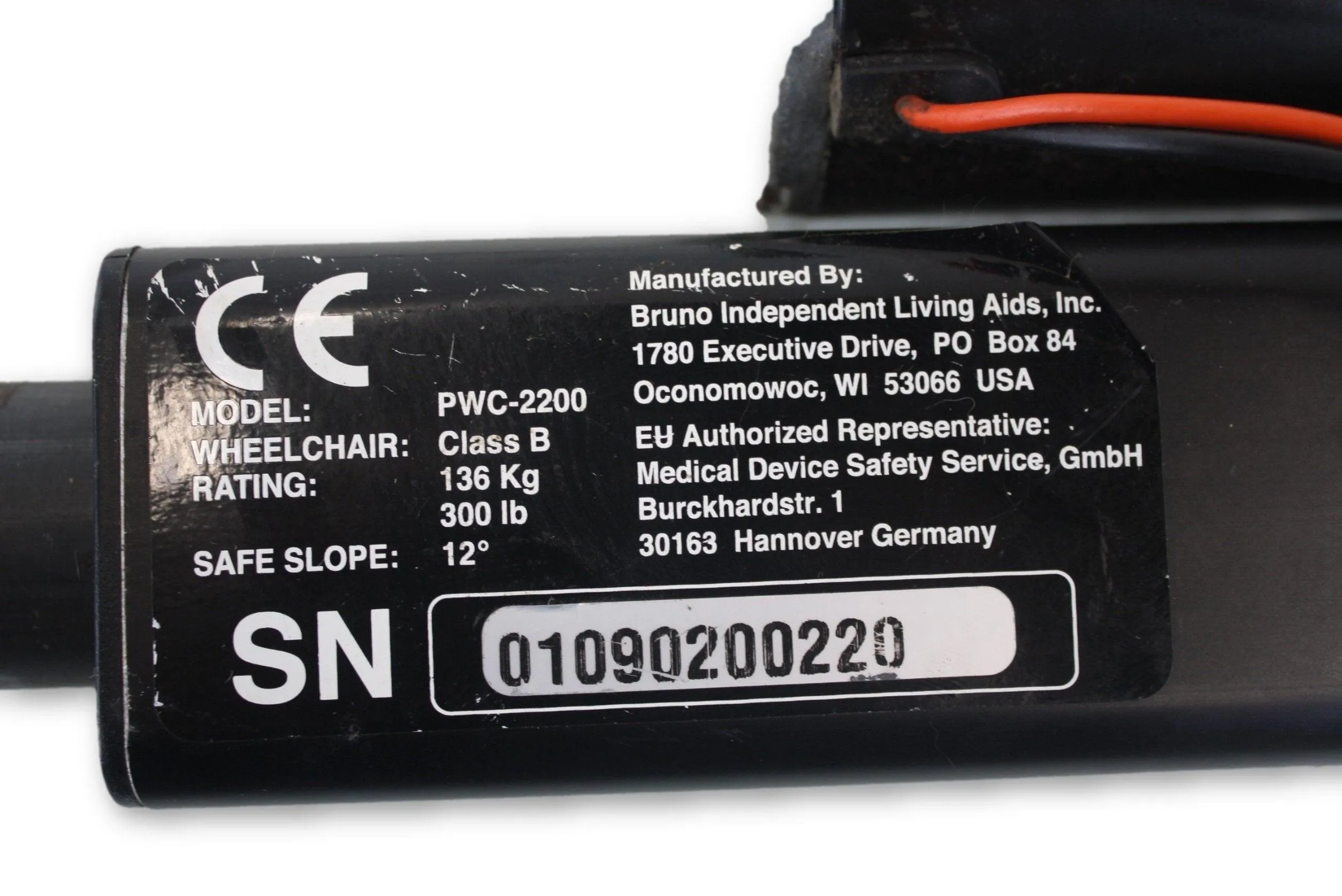 Seat Elevate Actuator for Bruno Power Wheelchair | Motion 73464