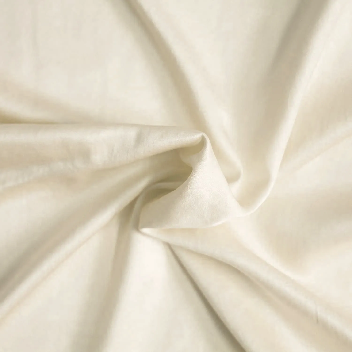 Silk-Like Charming Ivory Pillow Covers - Set of 2