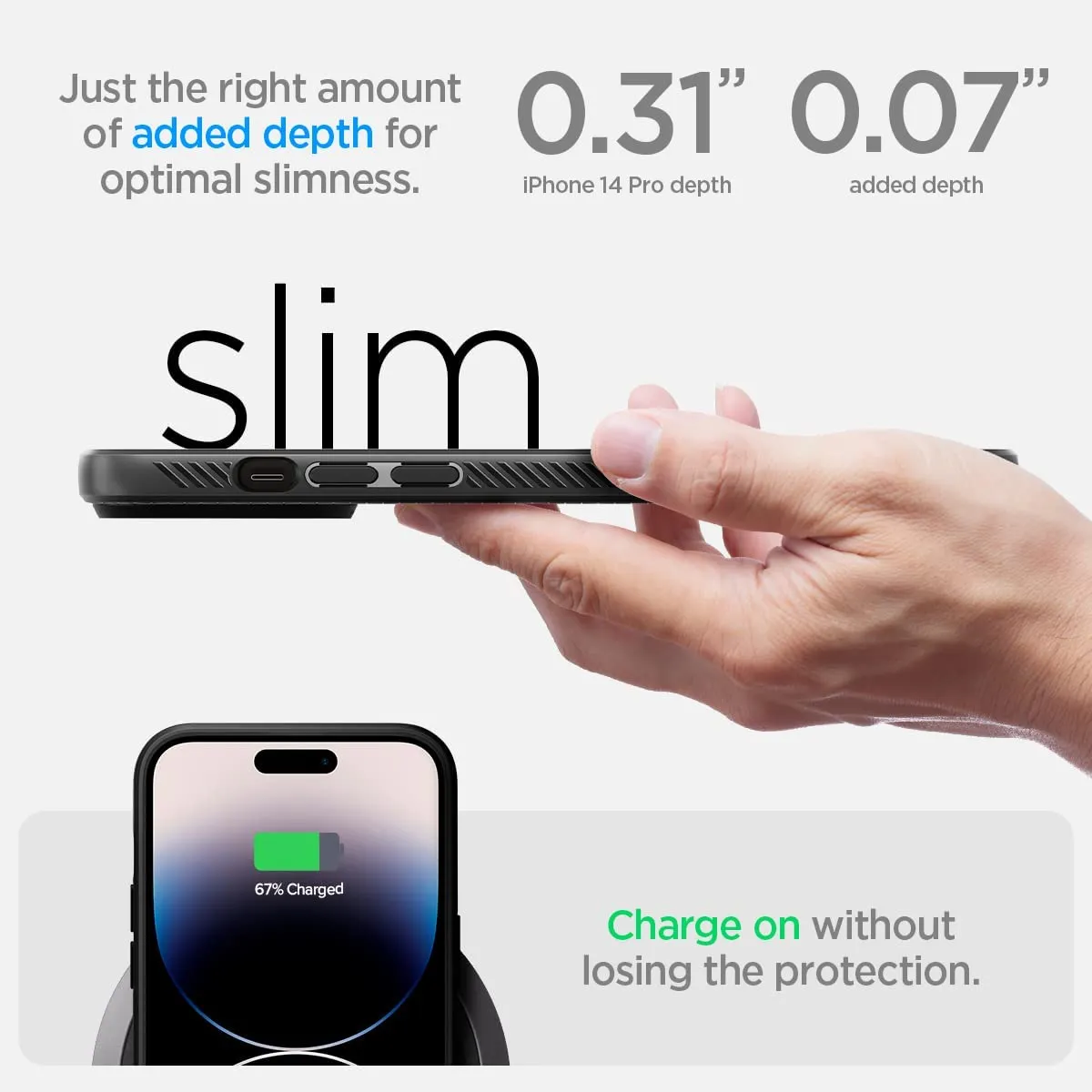 Spigen Liquid Air Armor Designed for iPhone 14 Pro Case (2022) - Matte Black