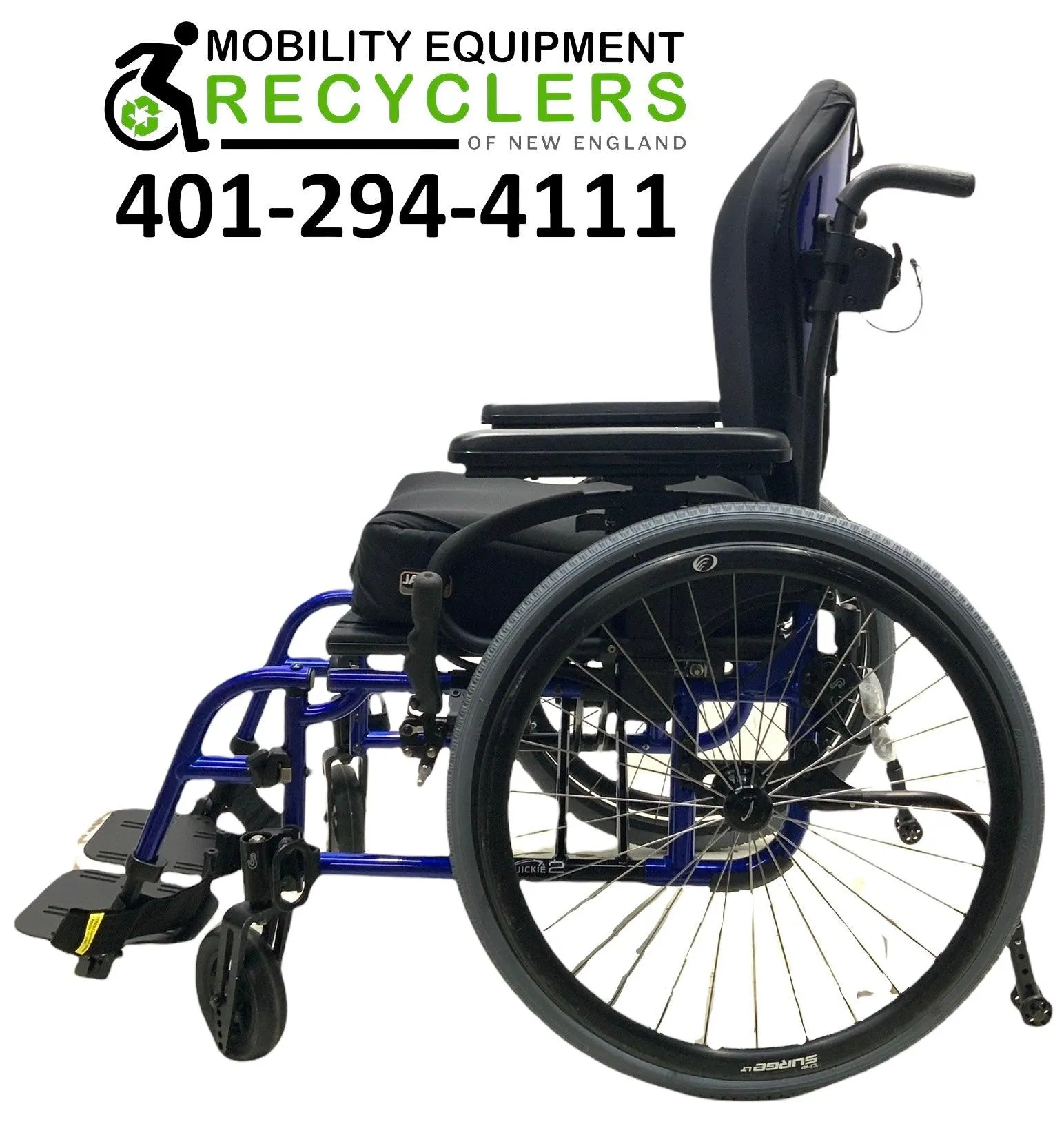 Sunrise Medical  Quickie 2 Folding Manual Wheelchair | Height Adjustable Armrest, Swing-Away Leg Rests, Fold Down Backrest |