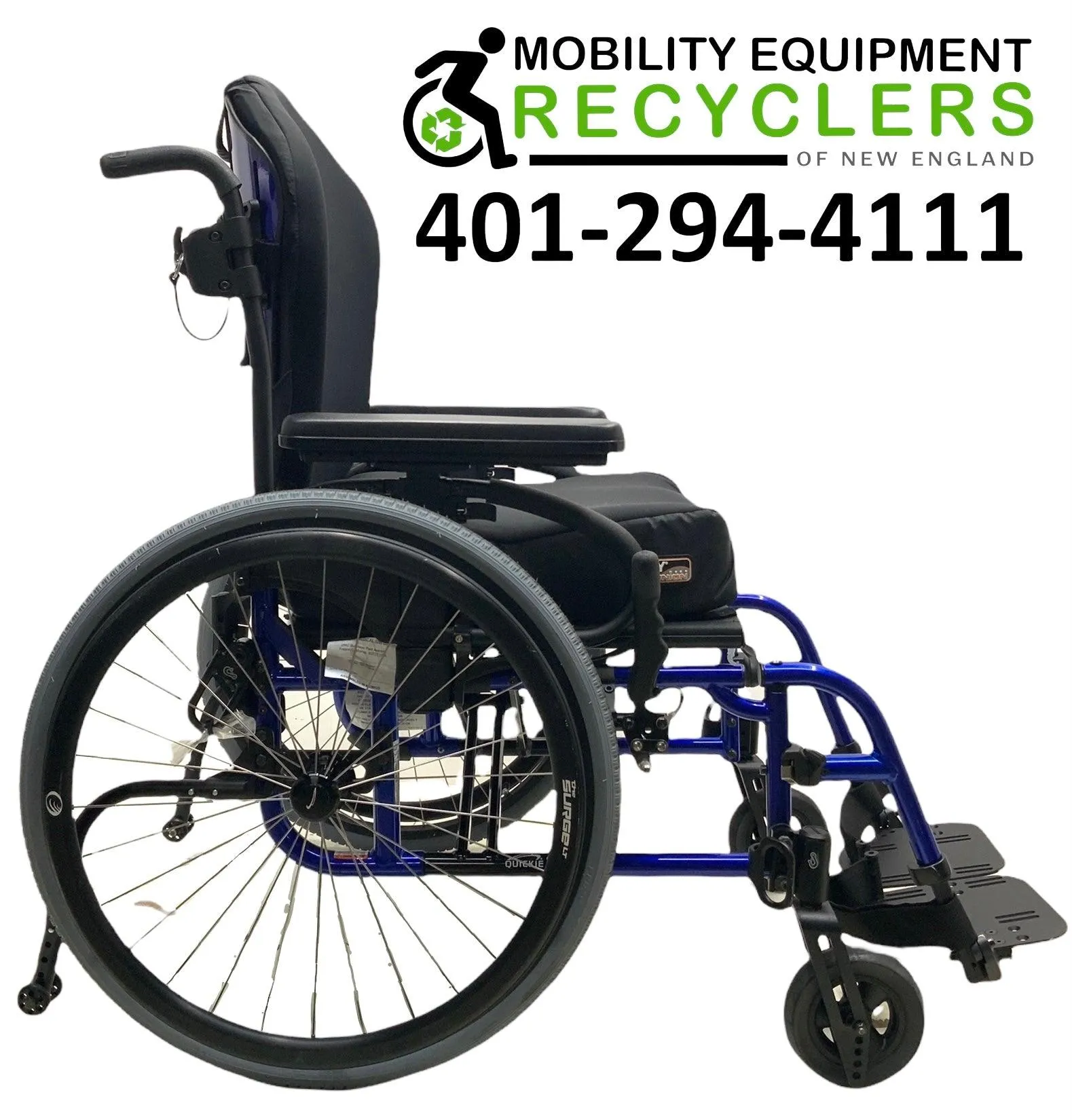 Sunrise Medical  Quickie 2 Folding Manual Wheelchair | Height Adjustable Armrest, Swing-Away Leg Rests, Fold Down Backrest |