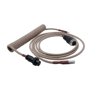 Tan Coiled Cable