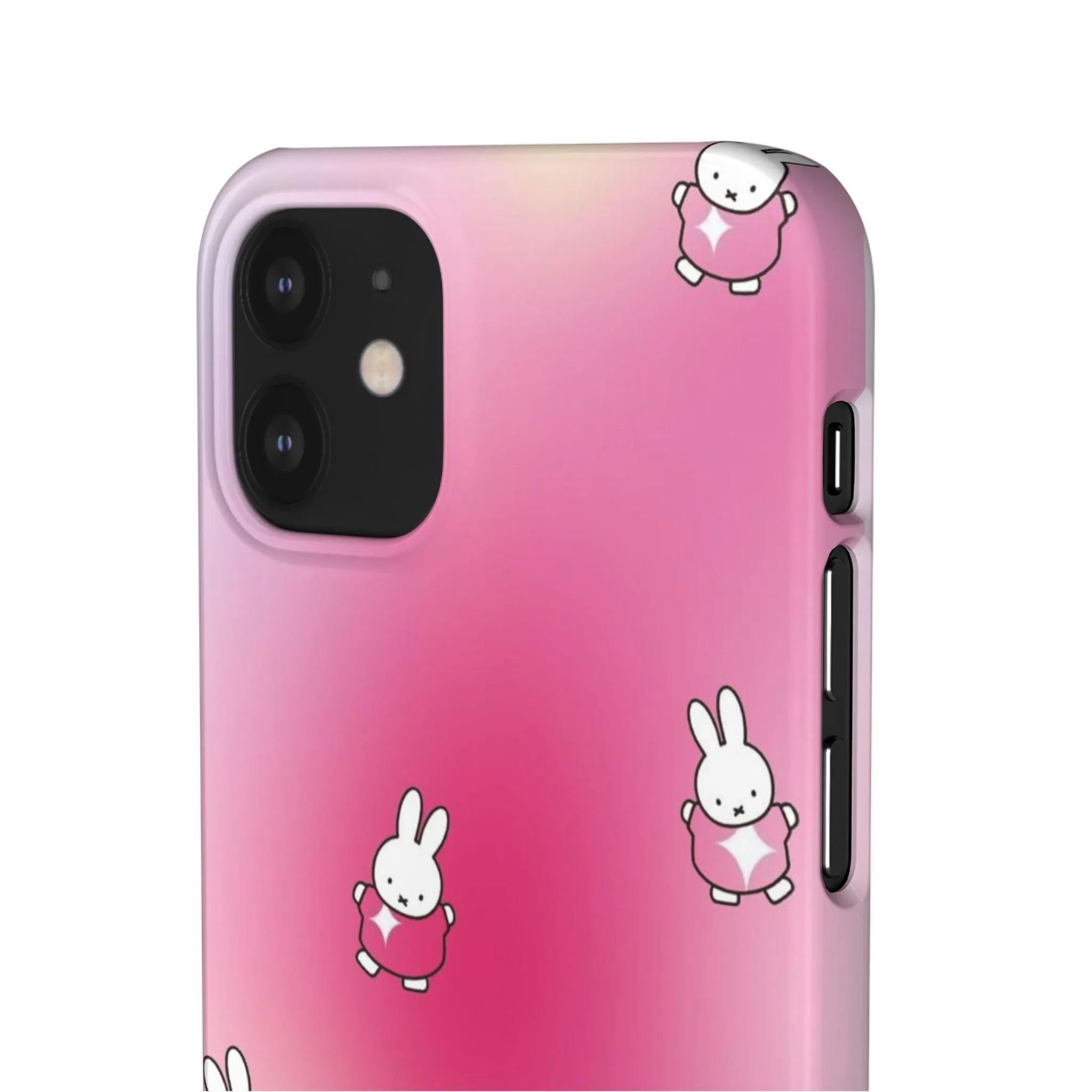 The Bunny Aura Pink Snap Cases