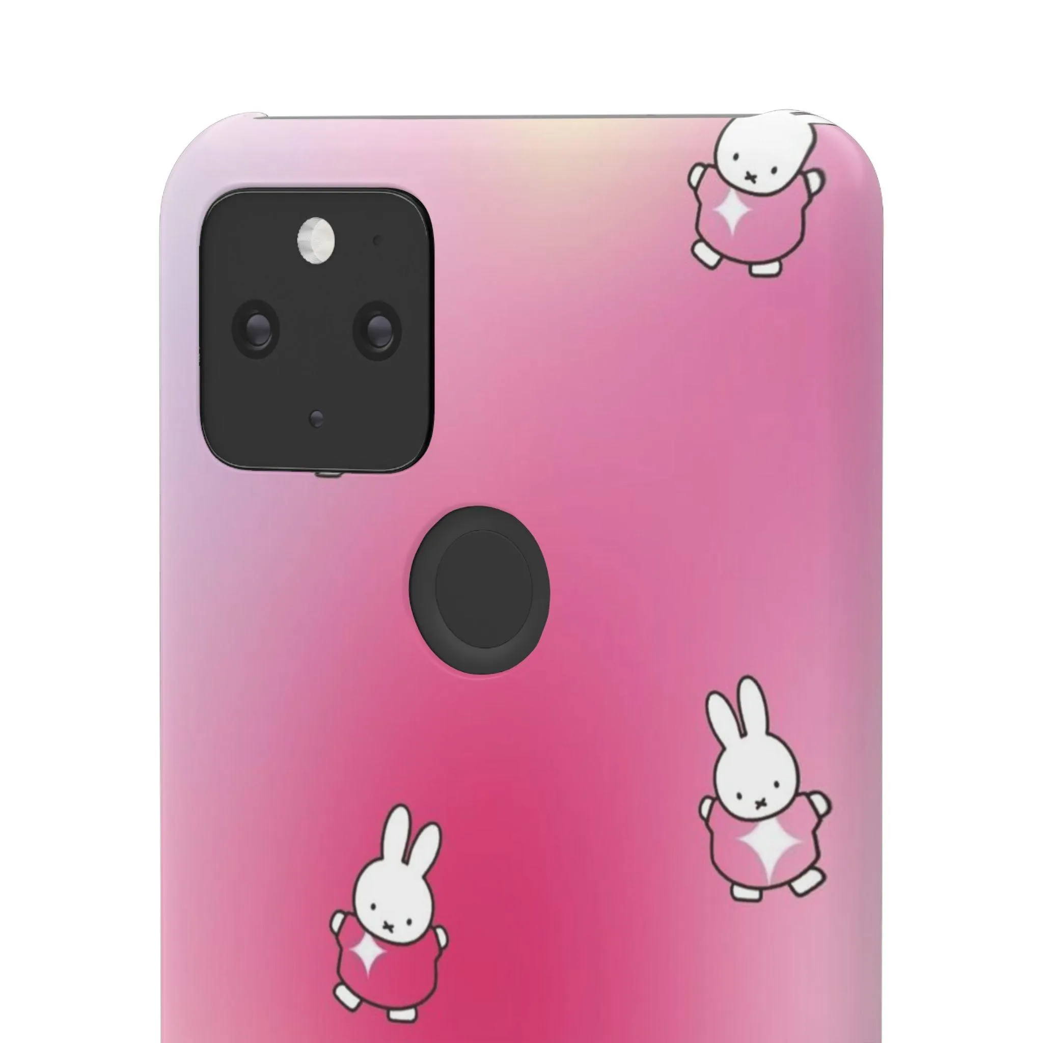 The Bunny Aura Pink Snap Cases