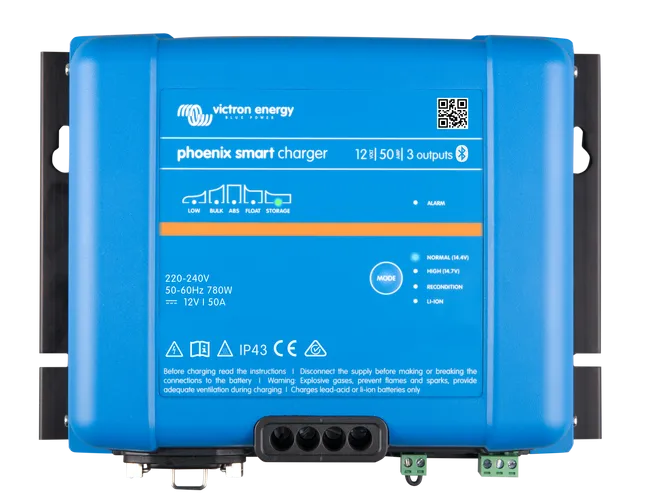 VICTRON PHOENIX SMART IP43 12/50 CHARGER 230V *INCLUDES MAINS CORD AU/NZ
