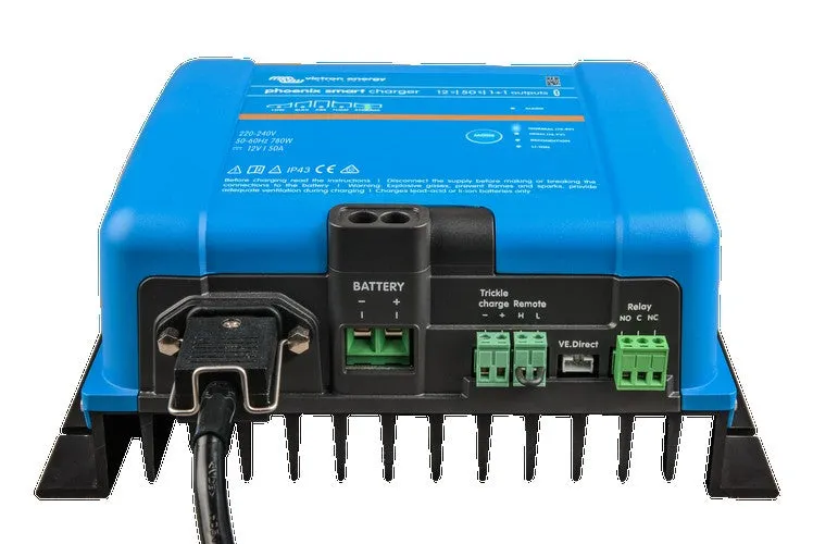 VICTRON PHOENIX SMART IP43 12/50 CHARGER 230V *INCLUDES MAINS CORD AU/NZ