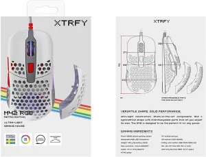 XTRFY M42 RGB Ultra Light Gaming Mouse - (Retro)